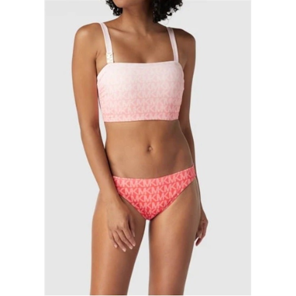 NWT Michael Kors XS Sangria Logo Bikini Bottom 121606